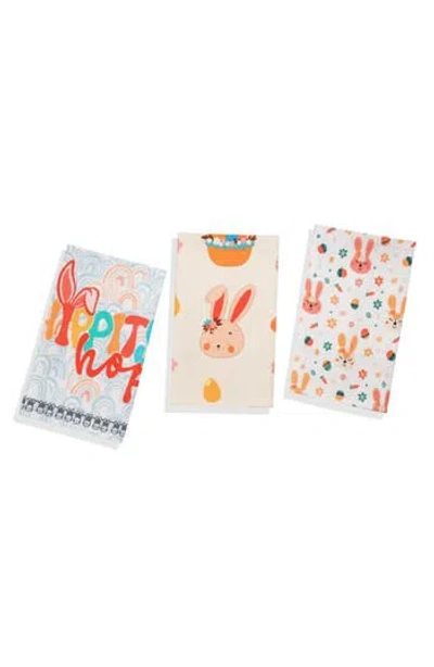 Tiramisu Hip Hop Easter Set Of 3 Cotton Kitchen Towels In Multi