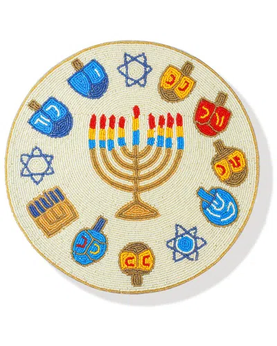 TIRAMISU TIRAMISU HOLIDAY JOY BEADED PLACEMAT