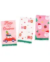 Tiramisu Home For Christmas Holiday Towel Set In Multi