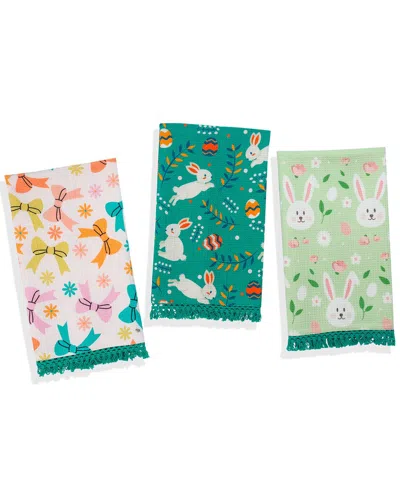 Tiramisu Hoppy Spring Bunny Towel Set In Multi