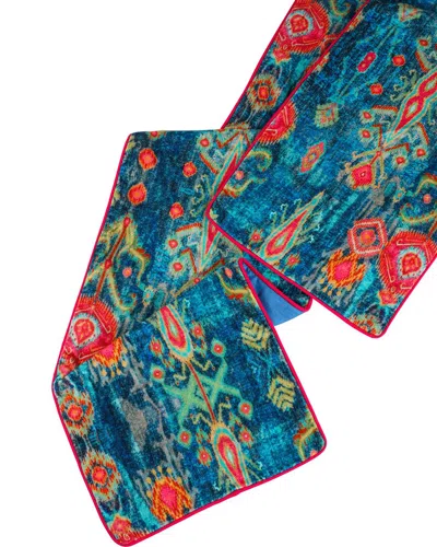 TIRAMISU TIRAMISU IMPERIAL INDIGO DREAM VELVET TABLE RUNNER