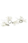 Tiramisu Ivory Elegance 4-pack Napkin Rings In Ivory