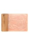 Tiramisu Ivory Resin & Wood Cheese Board In Pink