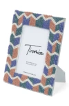 Tiramisu Kaleidocraft Beaded Picture Frame In Blue Multi