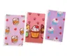 Tiramisu Kawaii Cupcake Cat Cotton Kitchen Towel Set In Multi