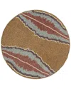 Tiramisu Lagon Beaded Placemat In Brown