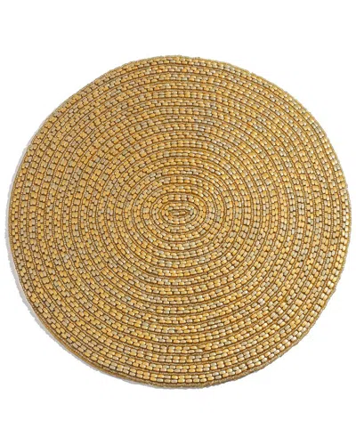 Tiramisu Luminous Gold Circle Placemat
