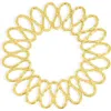 Tiramisu Luxe Loop Charger Plate In Gold
