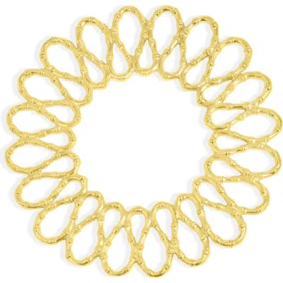 Tiramisu Luxe Loop Charger Plate In Gold