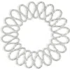 Tiramisu Luxe Loop Charger Plate In Silver