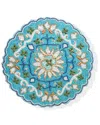Tiramisu Majestic Azulejo Beaded Placemat In Blue