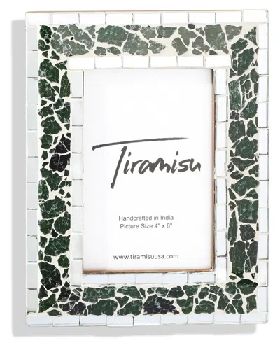 Tiramisu Malachite Glaze Mosaic Picture Frame In Green