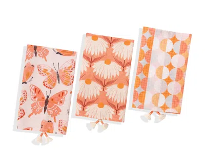 Tiramisu Marigold Flutter Kitchen Towel Set