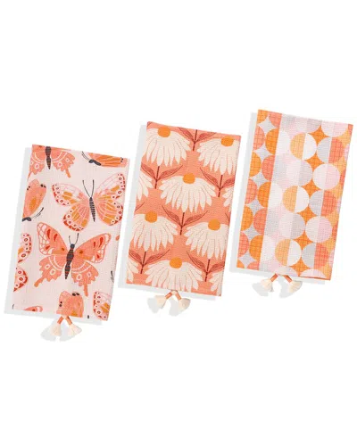 Tiramisu Marigold Flutter Kitchen Towel Set