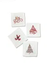 Tiramisu Merry Moments Cocktail Napkins In Multi