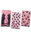 Tiramisu Midnight Feline Cotton Kitchen Towel Set In Pink