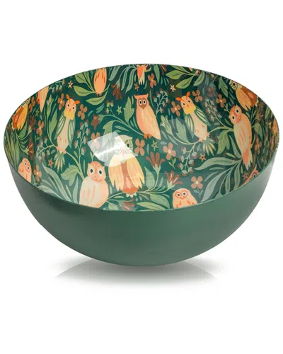 Tiramisu Midnight Meadow Statement Bowl In Green