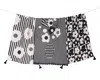 Tiramisu Modern Graphic Floral Kitchen Towel Set In Multi