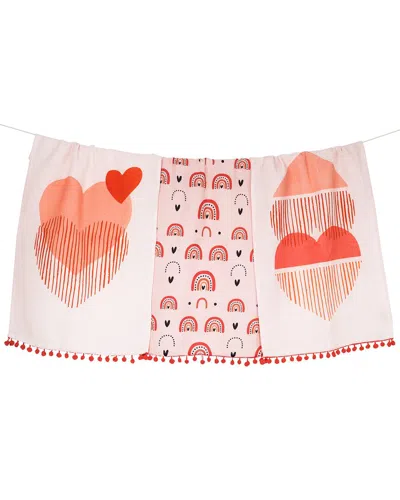 TIRAMISU TIRAMISU MODERN HEART & RAINBOW TOWEL SET