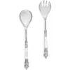 Tiramisu Mother-of-pearl 2-piece Salad Serving Set In Ivory