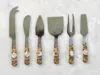 Tiramisu Mother Of Pearl And Steel Cheese Tools (set Of 6)