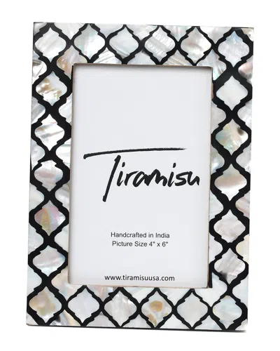 TIRAMISU TIRAMISU MOTHER OF PEARL PICTURE FRAME - GEOMETRIC PATTERN