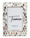 Tiramisu Mother Of Pearl Picture Frame- Diamond Pattern In Ivory