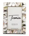 Tiramisu Mother Of Pearl Picture Frame- Half Diamond Pattern In Ivory