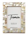 Tiramisu Mother Of Pearl Picture Frame- Herringbone Pattern In Yellow