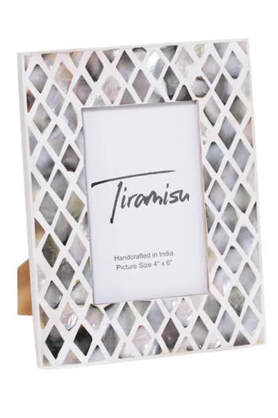 Tiramisu Mother-of-pearl Picture Frame In Gray