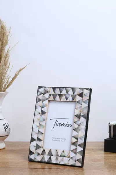 Tiramisu Mother-of-pearl Picture Frame In Gray