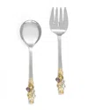 Tiramisu Multi Crystals Salad Server Set In Multi
