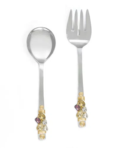 TIRAMISU TIRAMISU MULTI CRYSTALS SALAD SERVER SET