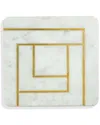 Tiramisu Noble Lineage Marble Platter In White