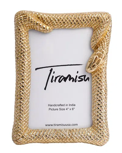 Tiramisu Ocean Pearl Resin Mosaic Photo Frame In Gold
