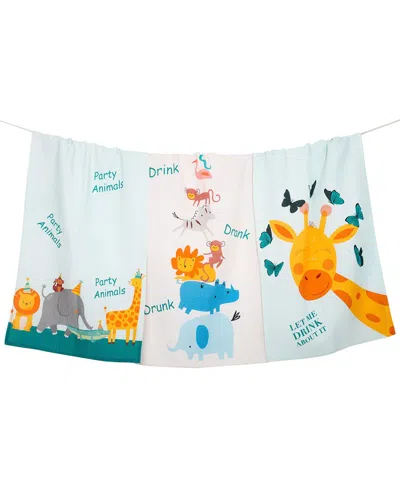 TIRAMISU TIRAMISU PARTY ANIMALS KITCHEN TOWEL SET
