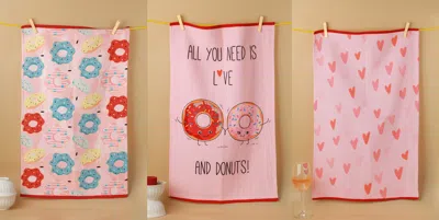 Tiramisu Perfect Pair Donut Towel Set In Pink
