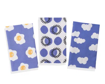 Tiramisu Periwinkle Play Kitchen Towel Set