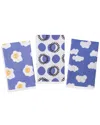 Tiramisu Periwinkle Play Kitchen Towel Set In Blue