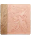 Tiramisu Pink Resin & Wood Cheese Board In Pink