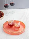 Tiramisu Pink Resin Round Serving Tray