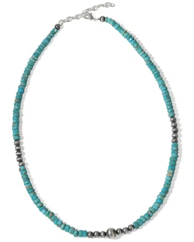 Tiramisu Plated Blue Mohave Turquoise Statement Necklace