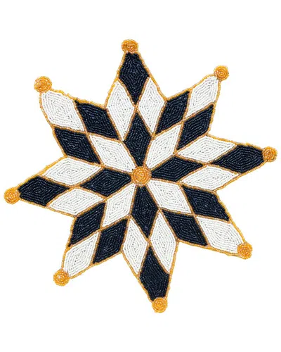Tiramisu Polaris Starburst Beaded Placemat In Multi
