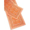 Tiramisu Print Cotton Table Runner In Orange