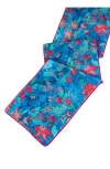 Tiramisu Regal Garden Of Opulence Velvet Table Runner In Blue