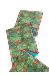 Tiramisu Palatial Verdant Oasis Velvet Table Runner In Green