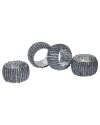 Tiramisu Radiant 4-pack Napkin Rings In Blue