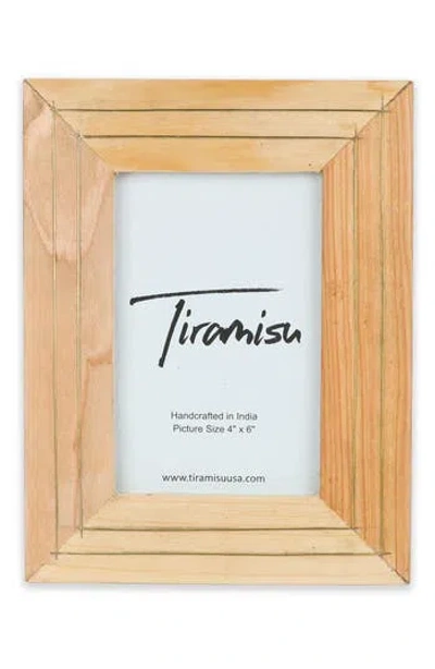 Tiramisu Regal Brass Wood Picture Frame In Brown