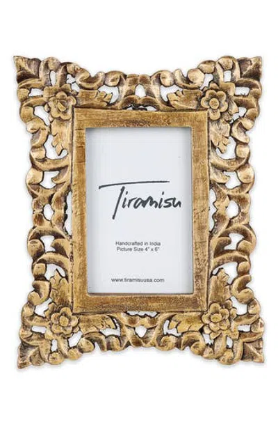 Tiramisu Regal Renaissance Wood Carved Picture Frame In Gold