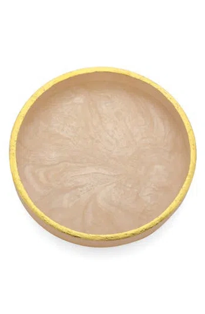 Tiramisu Resin Serving Tray In Neutral